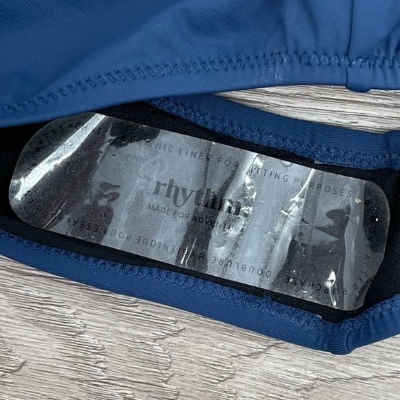 NWT - PACSUN Rhythm My Scoop One Piece Swimsuit Bathing Suit Sea Blue - Size 6 - Picture 9 of 12